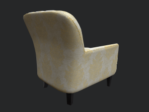 hamburg armchair 3D मॉडल