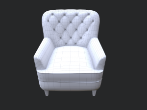 hamburg armchair 3D मॉडल