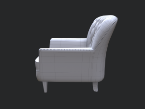 hamburg armchair 3D मॉडल