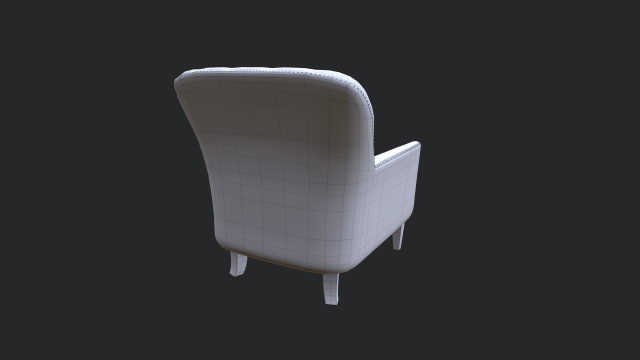 hamburg armchair 3D Model in Chair 3DExport