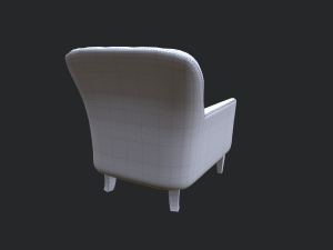 hamburg armchair 3D मॉडल
