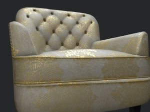 hamburg armchair 3D मॉडल