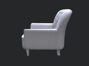old hamburg armchair 3D Model