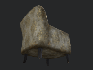 old hamburg armchair Model 3D