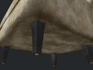old hamburg armchair Model 3D