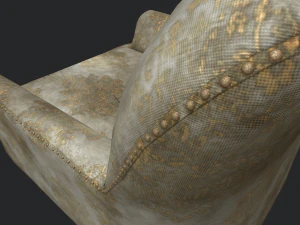 old hamburg armchair 3D Model
