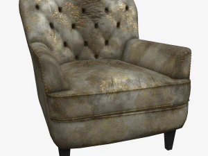 stary fotel hamburski Model 3D