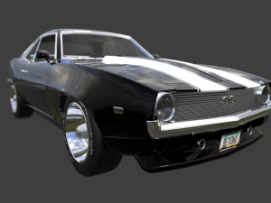 chevrolet camaro ss 1969 Modelo 3D