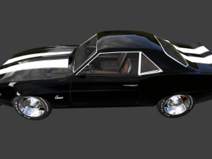 chevrolet camaro ss 1969 3D Model