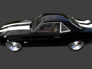 chevrolet camaro ss 1969 3D Model