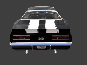 chevrolet camaro ss 1969 3D Model
