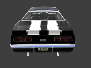 chevrolet camaro ss 1969 3D Model