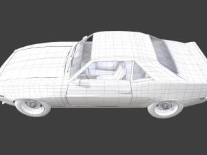 chevrolet camaro ss 1969 3D Model