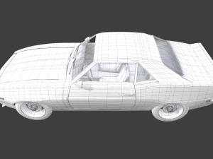 chevrolet camaro ss 1969 3D Model