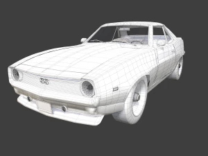 chevrolet camaro ss 1969 3D Model