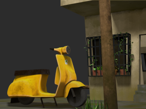 my house toon style low-poly 3D Model