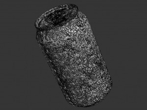 soda can with droplets 350ml Modello 3D