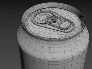 soda can with droplets 350ml 3D Model
