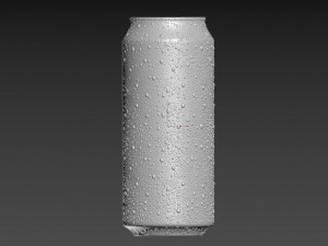 soda can with droplets 473ml 3Dモデル