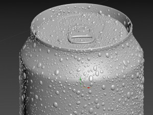 soda can with droplets 473ml 3Dモデル