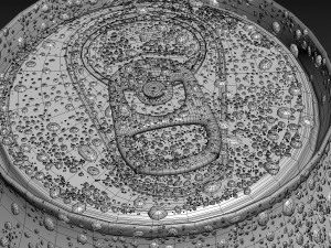 soda can with droplets 473ml 3Dモデル