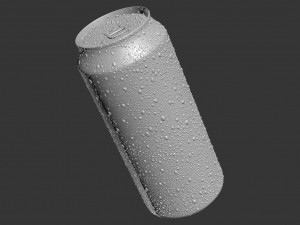soda can with droplets 473ml 3Dモデル