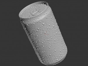 soda can with droplets 220ml 3D मॉडल