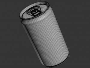 soda can with droplets 220ml 3D मॉडल