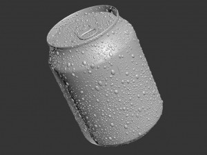 soda can with droplets 250ml 3D Model