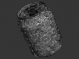soda can with droplets 250ml 3D Model