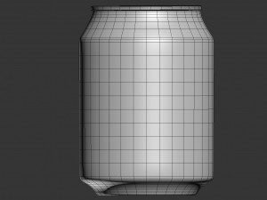 soda can with droplets 250ml 3D Model