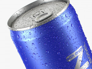 energy can with droplets 473ml Modelo 3D