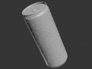 energy can with droplets 473ml Modelo 3D