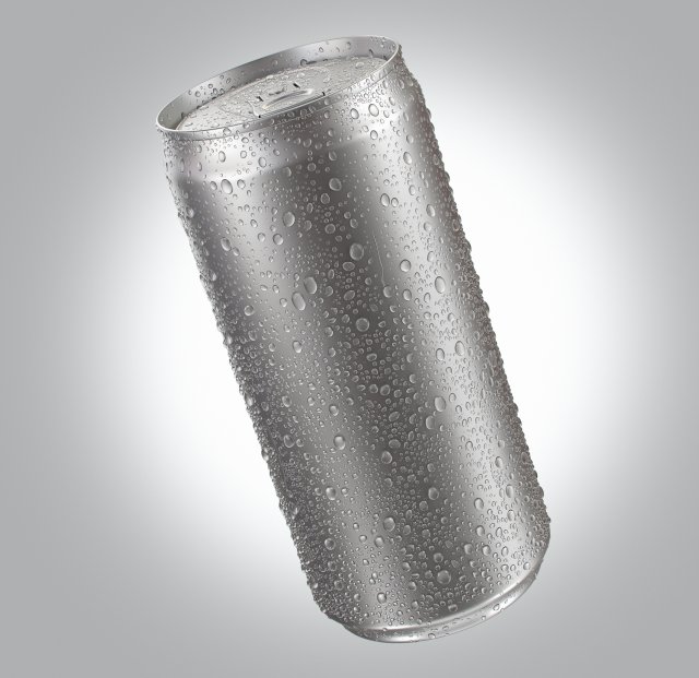 energy can with droplets 220ml Modelo 3D .c4d .max .obj .3ds .fbx .stl .blend 