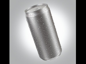 energy can with droplets 220ml 3Dモデル