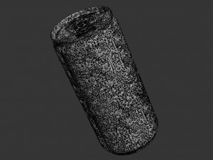 energy can with droplets 220ml Modelo 3D
