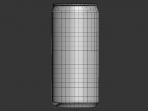 energy can with droplets 220ml Modelo 3D