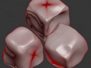 soda can with ice cubs 3D Model