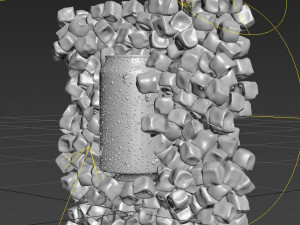 soda can with ice cubs Modelo 3D