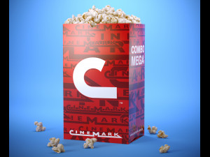 popcorn bag 3Dモデル