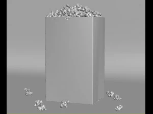 popcorn bag 3D Model