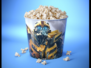 popcorn bucket 3Dモデル