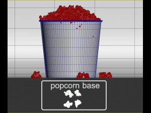 popcorn bucket 3D मॉडल