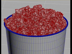 popcorn bucket 3D मॉडल