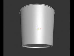 popcorn bucket 3D मॉडल