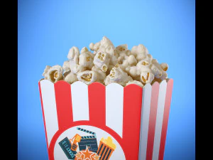 popcorn box 3D Model