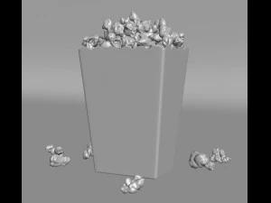 popcorn box 3D Model