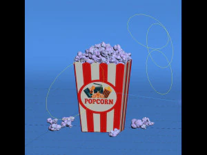 popcorn box 3D Model