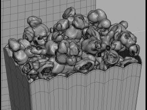 popcorn 3d collection Modelo 3D