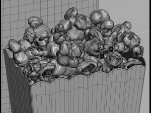 popcorn 3d collection 3D Model